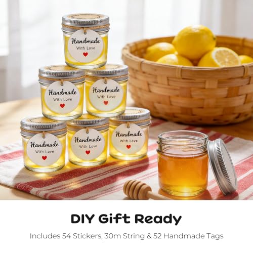 48 Pack 2 oz Mini Mason Jars Bulk Set, Small Glass Jars with Lids