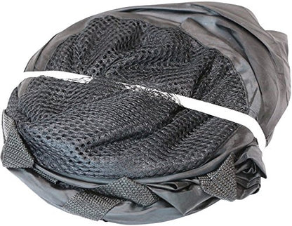Simple Houseware Mesh Pop-Up Laundry Hamper with Side Pocket, 2 Pack, Black