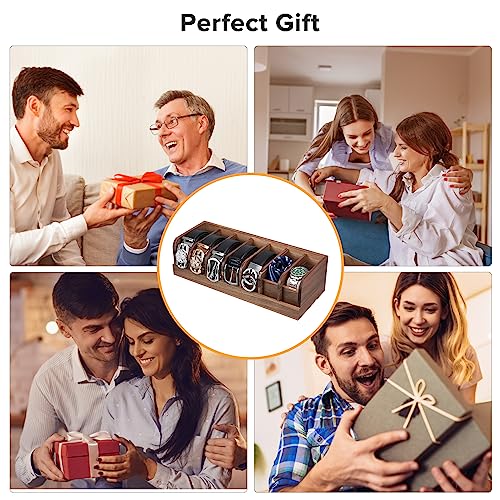 Belt organizer, 7 compartment belt holder belt hanger closet and belt organizer for drawer,belt rack, belt storage organizer, belt hangers for men and women (Acacia wood)
