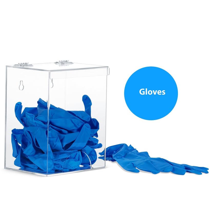 Inevibe Hairnet Dispenser & Glove Holder, Universal Storage for Bulk Items | Acrylic Organizer for Beard Covers, Safety Glasses, Face Masks, Shoe Covers, Earplugs for Medical, Restaurant, Home Use