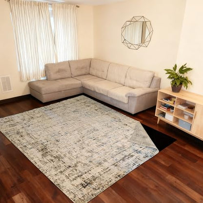 5ft x 7ft Non-Slip Rug Pads,Waterproof Extra Large Area Rugs Non Skid Rug Pad for All Floors and Finishes Durable Hardwood Floor Protective Felt Keeps Rugs in Place, Safe and Secure
