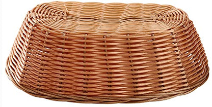 Yesland 12 Pack Plastic Oval Basket Small Gift Baskets, Food Storage Basket & Fruit Basket, 10 x 5.8 x 2.75 Inches Bread Basket Bin for Kitchen, Restaurant, Centerpiece Display, Christmas Gifts