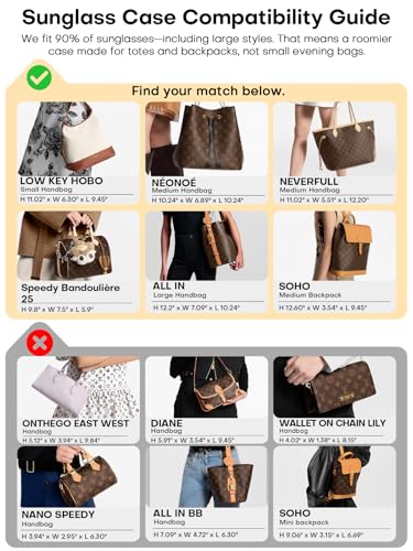 Sunglasses Travel Case Organizer Hangable for Men Women, Eyeglasses Foldable Storage Organizer