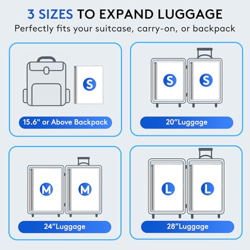 15+1 Packs Vacuum Bags for Travel with Rechargeable Pump, 3 Sizes Vacuum Seal Bags for Clothing, Compression Vacuum Travel Bags for Luggage, Vacuum Packing Bags for Closet Organization