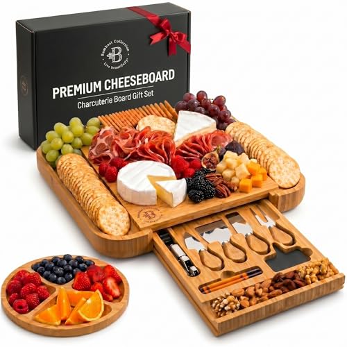 Charcuterie Boards - Large Bamboo Cheese Board & K... (Natural)