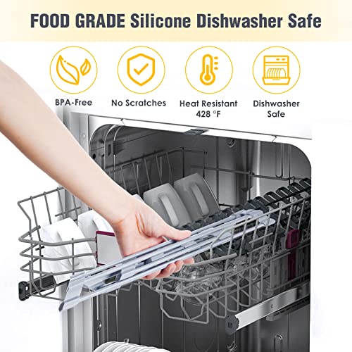 Tomorotec Triangle Roll Up Dish Drying Rack with Silicone Coating, Gray | 304 Stainless Steel with BPA-Free Silicone, Triangle Design Maximizes Sink Corner Space, Fits Compact Kitchens And RVs