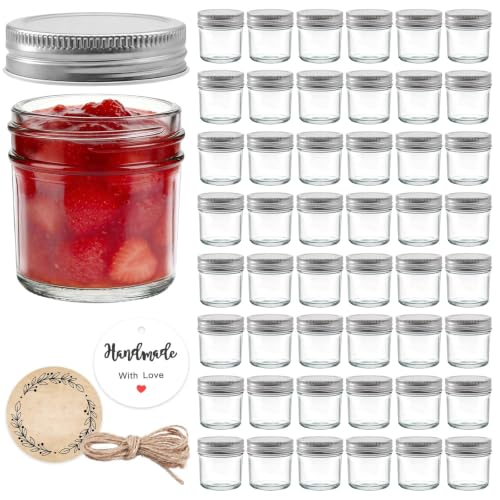 48 Pack 2 oz Mini Mason Jars Bulk Set, Small Glass... (48 Count | 2oz-48pcs | Glass)