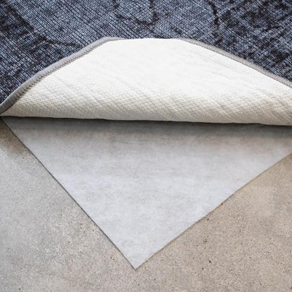 3' x 5' Non-Slip Rug Pad, Reversible Gripper, Non Skid Pads for Hardwood, Vinyl, Tile, Laminate Floors, Keep Area Rugs Secure, Natural Materials Safe for Indoor Flooring, ¼” Thick