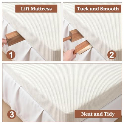 2 Pcs Mattress Lifter & Sheet Tucker Tool Set | Acacia Wood Mattress Wedge Elevator Bed Sheet Tucking Paddle for Lifts Hold The Mattress Tucks Sheets Removes Sheet Bed Skirt