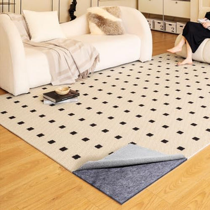 Extra Large Area Rug Cushioned Pad, 8x10 Ft Thick Felt Pad for Hardwood Floors, Keeps Rug in Place Soft