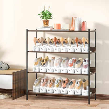 Shoes Slots Organizer for Closet, Shoe Rack Organi...