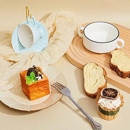 8 Pieces Tea Cup and Saucer Display Holder Rack Me... (Gold | Metal)