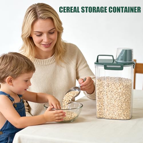 2 Pack 3 Lbs Pet Dog Cat Food Storage Containers for Travel - Pine Green