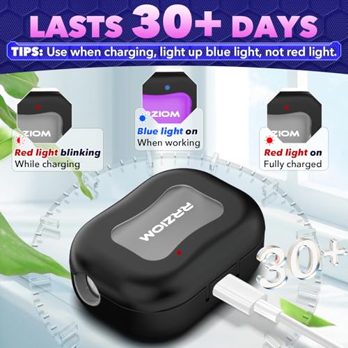 Toothbrush Sanitizer Case, RRZIOM Portable Toothbrush Covers Rechargeable | Rechargeable Toothbrush Cleaner Holder Case for Travel Home, Detachable Toothbrush Cover Cap for All Toothbrushes (Black)