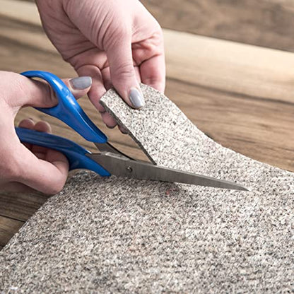 nuLOOM Brody Grey Solid Power Loomed Runner Rug Pad, 2' x 6' | Nuloom Brody Solid 2' x 6' Rug Pad for Living Room Bedroom Dining Room, Grey