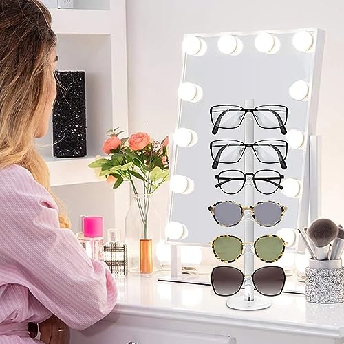 6 Layers Acrylic Sunglass Organizer, Glasses Holder, Sunglasses Display Stand, Eyewear Frame Riser Rack Holder for Glasses Storage