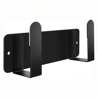 Bathroom Scale Holder Wall Mounted Pot Lid Holder, 304 Stainless Steel Multi-Functional Storage for Cutting Boards, Self-Adhesive & Screw Mounting, Kitchen Bathroom Organizer (Black)