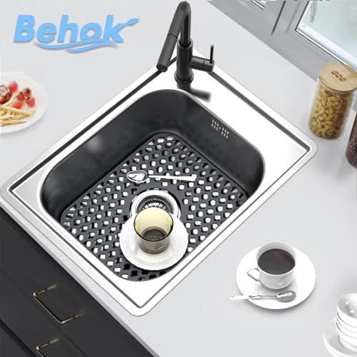 Silicone Sink Protector Kitchen Sink Mat 2 Pack 13... (Gray | Silicone)