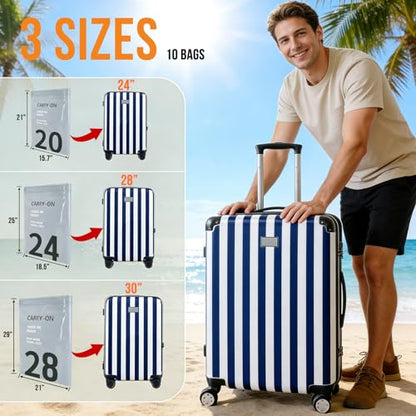 10Pack Travel Vacuum Storage Bags with Rechargeable Wireless Electric Pump - 5300Pa, 3 Sizes Space Saver Seal Bags Fit for Carry on Luggage Suitcase, Travel Essentials (10Pack Travel Sze)