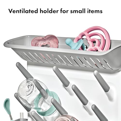 OXO Tot Expandable Baby Bottle Drying Rack, Space-Saving