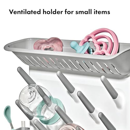 OXO Tot Expandable Baby Bottle Drying Rack, Space-Saving
