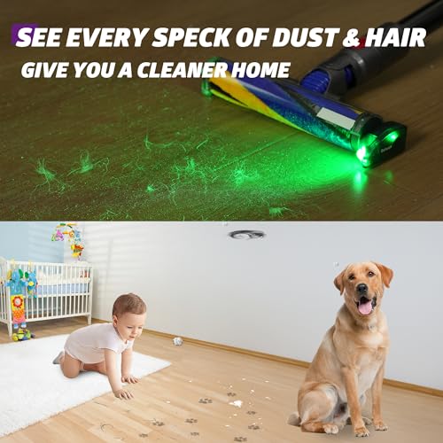 Vacuum Attachments, Vacuum Light Reveal Hidden Dust Pet Hair | Compatible with Dyson Shark Bissell Eureka, Cordless Vacuums, Parts and Accessories,Shop Vac Attachments,Gift for Pet Owners