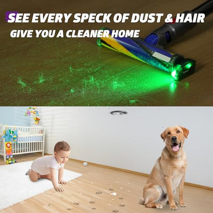 Vacuum Attachments, Vacuum Light Reveal Hidden Dust Pet Hair | Compatible with Dyson Shark Bissell Eureka, Cordless Vacuums, Parts and Accessories,Shop Vac Attachments,Gift for Pet Owners