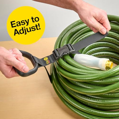 Clip 'n Carry Wrap-It Storage Straps - 25" (3-Pack) | Carrying Straps for Water Hose Storage and Extension Cord Holder