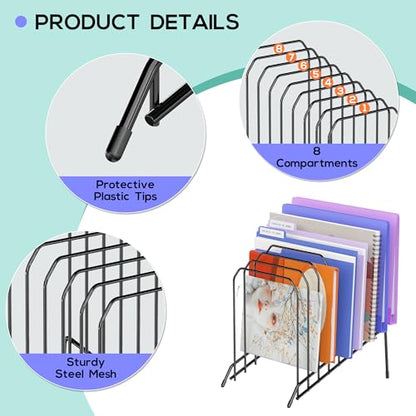 Incline Desk Magazine Folder Holder File Organizer with 8-Section