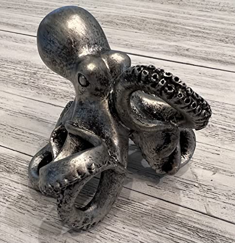 Top Brass Whimsical Octopus Figurine / Eyeglasses Holder Stand - Fun Glasses Keeper