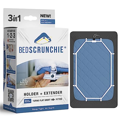 Sheet Holder Straps - Heavy Duty Gripper Clips - Strengthened Parachute Cord - 360 Degree Bed Sheet Tightener - Strongest and Effective Extender - Fits All Mattress Sizes