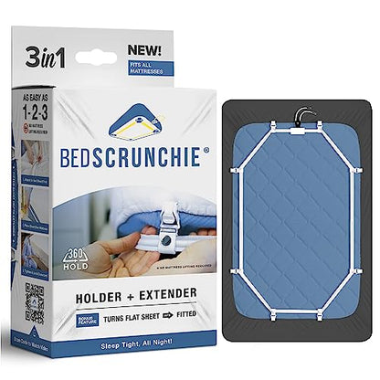 Sheet Holder Straps - Heavy Duty Gripper Clips - Strengthened Parachute Cord - 360 Degree Bed Sheet Tightener - Strongest and Effective Extender - Fits All Mattress Sizes