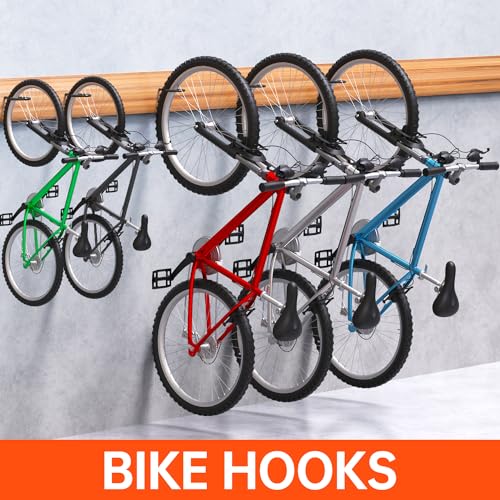 GURADESIGN 16-Pack Heavy Duty Bike Hook, Loading Capacity 100 LBS, 6 inch, Bike Hooks for Garage Wall and Garage Ceiling