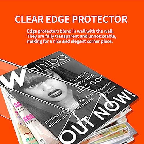 Clear Self-Adhesive Wall Corner Protectors-2 PCS of Corner Guards & Edge Protector for Baby, Furniture, Door, Tables, Cover Sharp Furniture, Easy to Install (3cmx80cm/1.18inx31.5in)