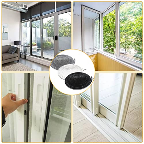 Bruiefpap 39.4FT Weather Stripping for Doors and Windows, Self-Adhesive Soundproofing Door Seal, Door Insulation for Sliding, Exterior, Frames and Front, 0.35'' Wide x 0.2'' Thick, White