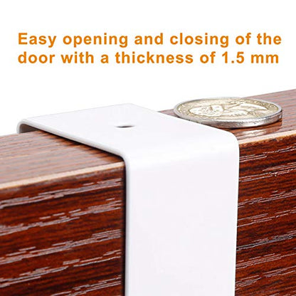 SKOLOO Over The Door Hook, Door Hanger Hooks for Hanging Clothes, Towels, Coats, Hats, Over The Door Towel Hook - White, Assembly Required