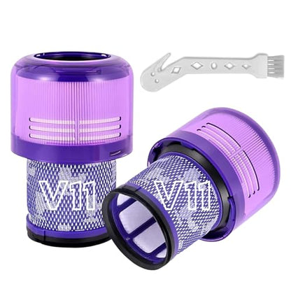 Dyson V15 Filter, 2-Pack Premium HEPA Replacement Filters for Dyson V15 V11 | Dyson V15 Detect, Dyson V15 Submarine/Absolute, Dyson V15 Detect Filter, V11 Animal Filter, Dyson V11 Filter, Part# 970013-02