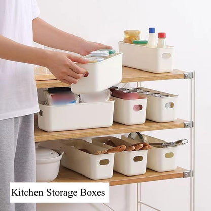 Multi-purpose small storage bins, Storing phone cases, socks, stationery,small items. PP plastic,Organizer and Storage for Sinks,Bathroom, Bedrooms, Vanity tables，Kitchens.10.5x 3.9x 3.5 Inch (3)