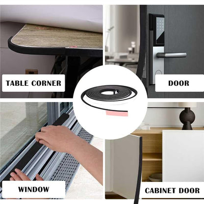 Black Foam Weathe Stripping 2 inch Wide x 1/4 inch Thick,Closed Cell Foam Tape with Self-Adhesive,Single Sided Weatherstripping for Window, Door Seal,High Density Weatherstrip 16.5 Feet
