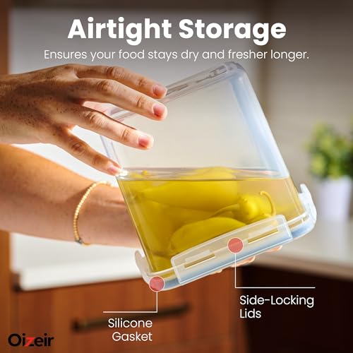 Oizeir Airtight Food Storage Containers with Lids 24-Pack, Pantry Kitchen