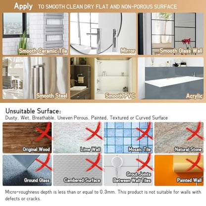 Shower Caddy Suction Cup, Shower Organizer Removable Bathroom Shelf, Storage Suction Powerful Max Hold 22lbs Bathroom Caddy Waterproof Holder, White