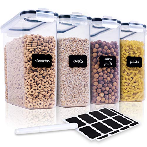 Cereal Containers Storage Set - 4 Piece Airtight L... (4 Piece)