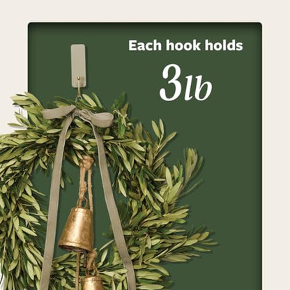Command Medium Hooks, 4 Hooks, 6 Strips | Damage-Free Hanging with Adhesive, Heavy Duty Hanging Great for Home and Room Decor, Holds up to 3 lb