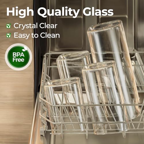 ComSaf Glass Storage Containers With Lids 2 Qt, Set of 3 Cereal Containers | Pantry Storage Container, Rectangle Jar, Glass Cereal Dispenser, Kitchen Canisters, Dry Food, Flour, Sugar, 64oz, BPA Free