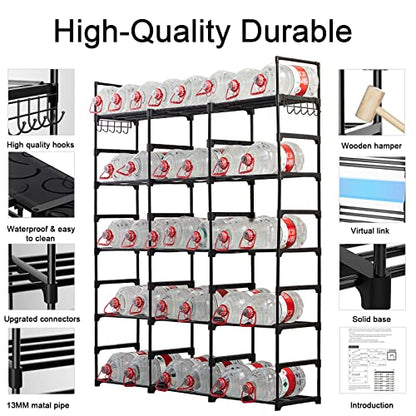 Mavivegue 9-Tier Metal Shoe Rack - Holds 50-55 Pairs, Tall Storage Shelf for Shoes, Boots, Entryway, Closet, Garage