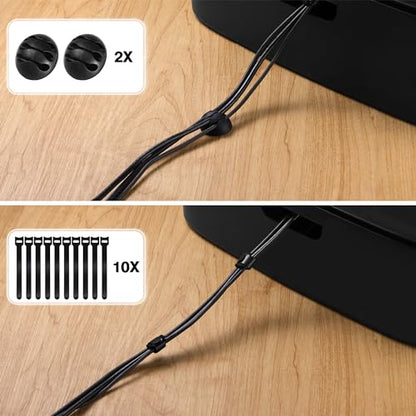 Cable Management Box, Large Cord Organizer Box to Hide Power Strip | Under Desk Cable Management, TV Computer Wires Cable Organizer, Desk Cord Hider, Baby Proofs, for Home/Office