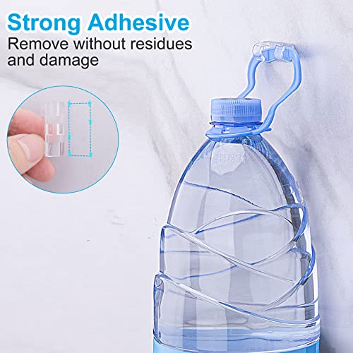 Outdoor Light Clips (Assorted Sizes, 60 PCS), Adhesive Cable Cord Organizer for Wall, Clear Wire Holder Electric Wires, PC Management Under Desk, Christmas LED M&L
