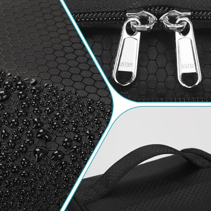 Mesh Shower Caddy Portable, Toiletry Bags for Travel, Hanging Shower Organizer Tote Bag for College Dorm Students Girls Boys, Dry and Wet Separation with Metal Hook