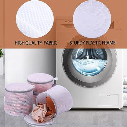 Bra Washing Bag for Laundry, Lingerie Bags for Washing Bras, 8" | Bra Bag for Washing Machine, for Underwear, Keep Shape, Privacy, Prevent Tangling, Protect Underwire, 3Pack, Large