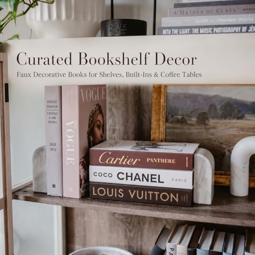 4-7 Pieces Fashion Decorations Book Set. Premium Aesthetic Faux Books for Room Decor. (4)